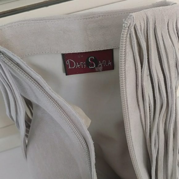 Suede Fringe Booties - Picture 4 of 4